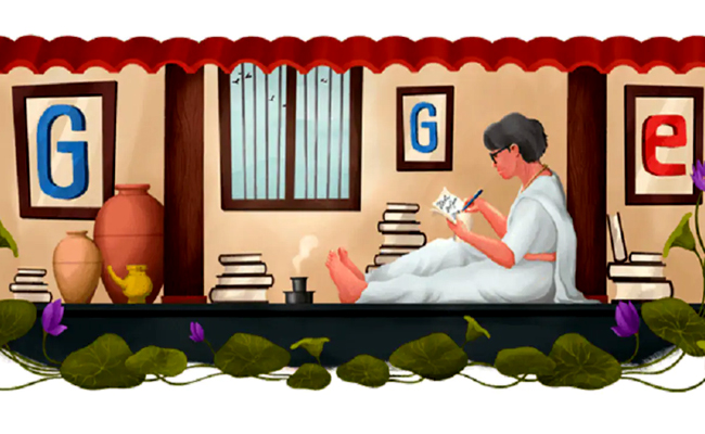 Google doodle pays tribute to the Malayalam poet on her 113th birth anniversary