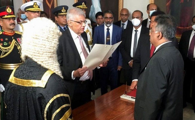Ranil Wickremesinghe to be sworn-in as President of Sri Lanka