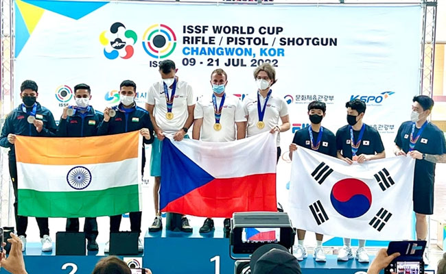Indian Men’s team bags silver medal at ISSF World Cup