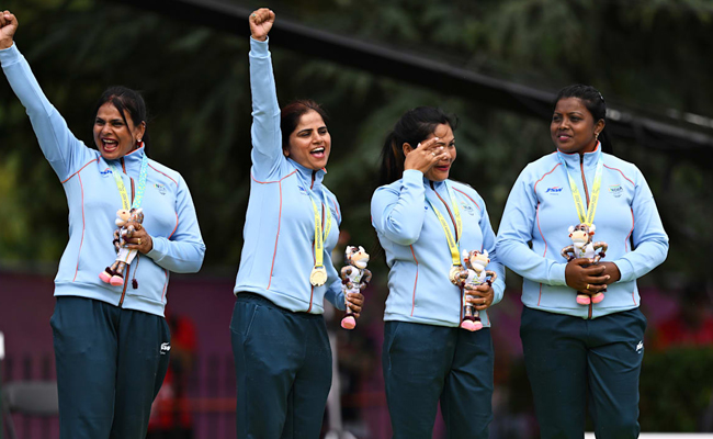 Indian Team bags gold in Lawn Bowl