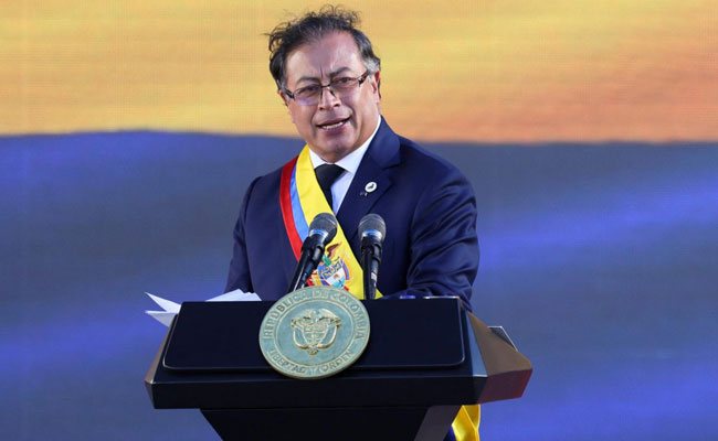 Gustavo Petro sworn in as Colombia's first leftist President