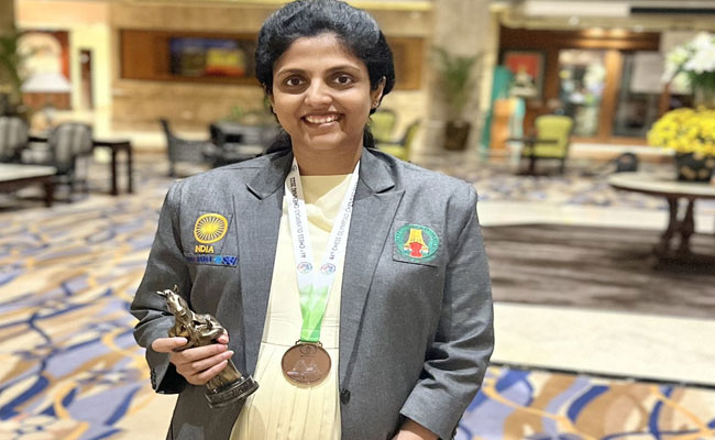 44th Chess Olympiad: Harika Dronavalli bags medal while being 9 months pregnant