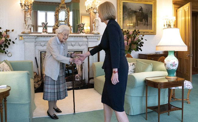 Queen Elizabeth II appoints Liz Truss as the next Prime Minister of Britain