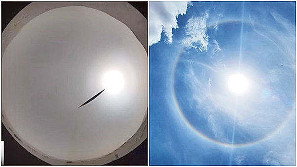 Never seen before Sun Halo appears in skies over Mars
