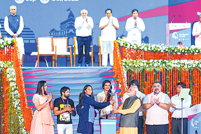 PM Modi inaugurates 36th National Games in Ahmedabad