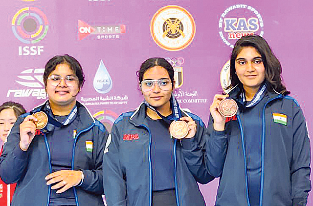 India win bronze in ISSF World Championship