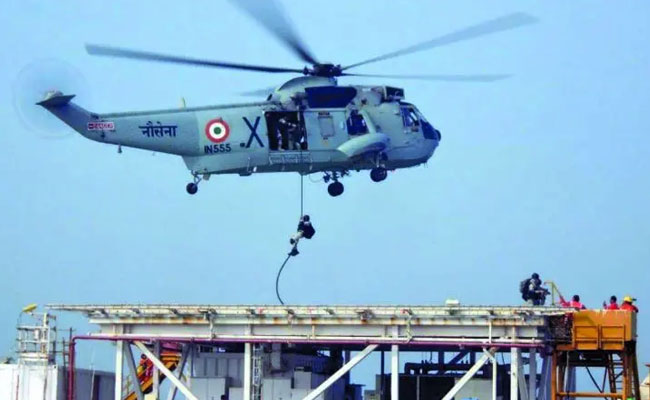 Indian Navy Conducts Offshore Security Exercise, ‘Prasthan’