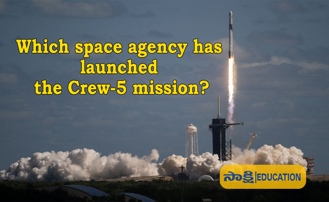 Which space agency has launched the Crew-5 mission
