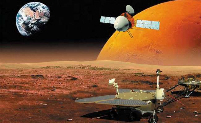 Chinese Space Craft Mars South Pole