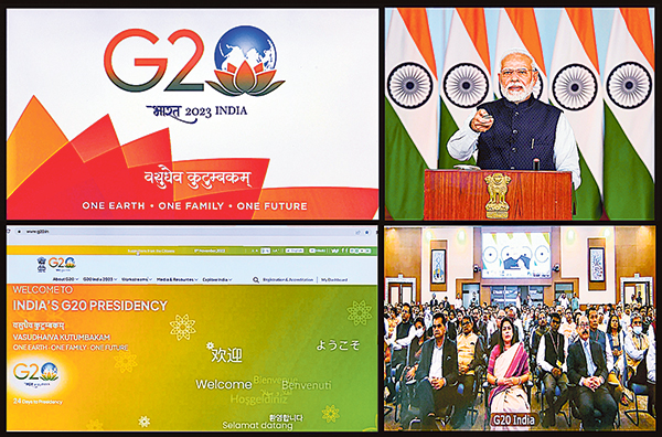 PM Modi unveils logo, theme, website of G20 presidency