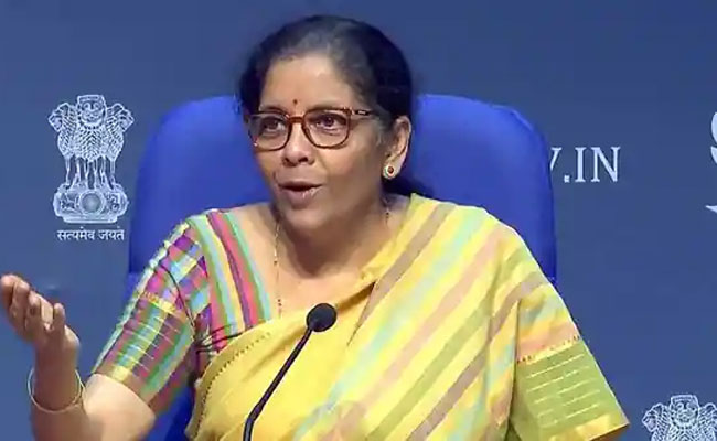 Finance Minister Nirmala Sitharaman announces the Business Reform Action 2020
