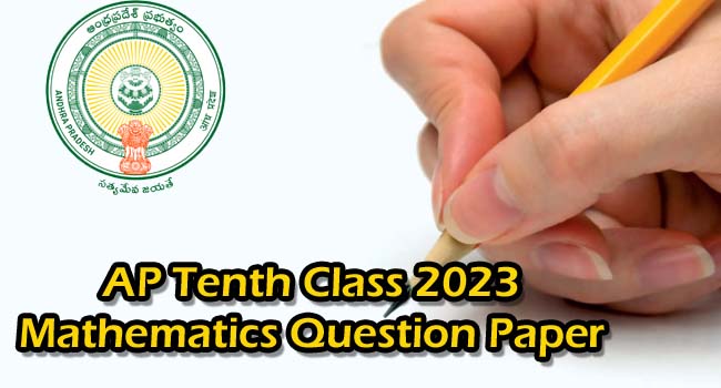 AP Tenth Class 2023 Mathematics(TM) Model Question Paper 2