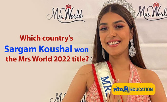 Sargam Koushal won the Mrs World 2022
