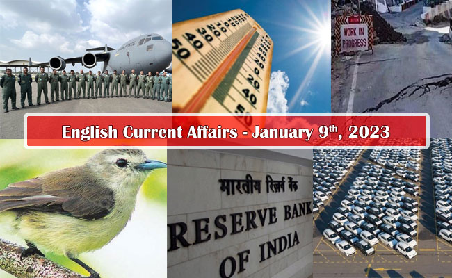 9th January, 2023 Current Affairs