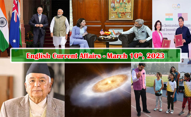 10th March, 2023 Current Affairs