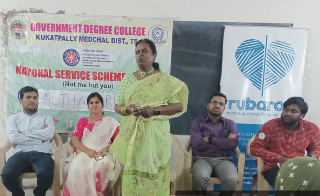 Kukatpally government degree college has conducted a workshop to develop employability skills among students