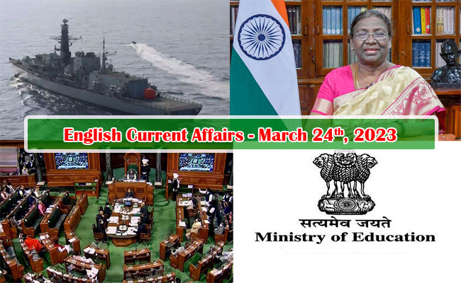 24th March, 2023 Current Affairs