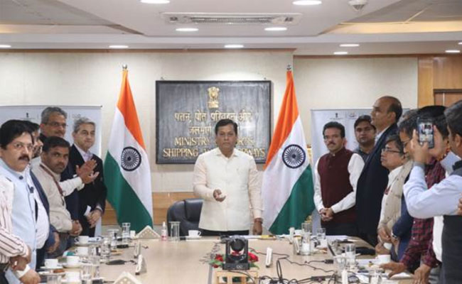 Union Minister Sarbananda Sonowal launches App of National Logistics Portal (Marine) Sagar-Setu in New Delhi