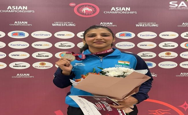 Nisha Dahia wins Silver in Asian Wrestling Championships in Kazakhstan