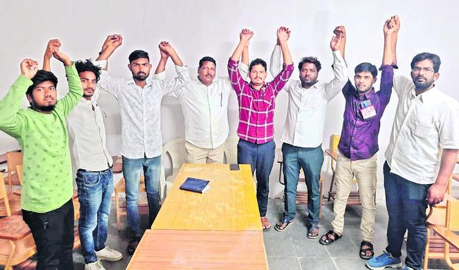 JAC leaders of Telangana University student unions demands on tspsc