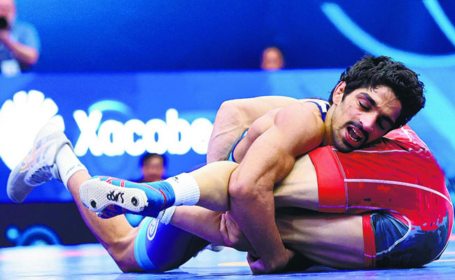 Aman Sehrawat clinches India’s first gold medal at Asian Wrestling Championships