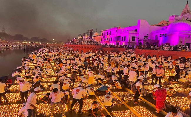 Ayodhya Ram Mandir sets record of holding 15 lakhs divas for Diwali 2022