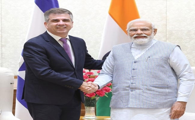 PM Modi & Israel Foreign Minister Eli Cohen discuss bilateral ties in New Delhi