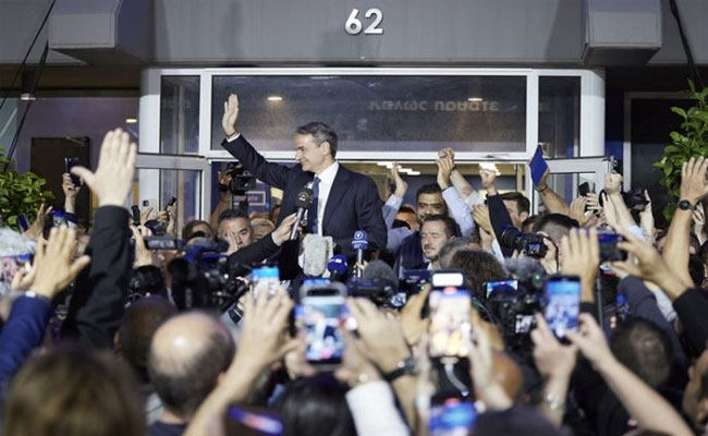 Greece's Ruling Conservatives win parliamentary election but fall short of majority