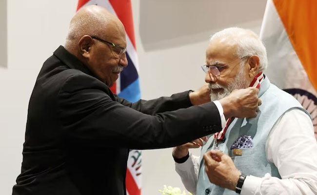 PM Narendra Modi conferred highest civilian Honours of Fiji and Papua New Guinea for his global leadership