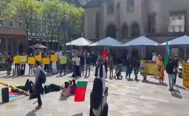 Baloch political activists organize protests in Germany to observe Black Day against Pakistan's nuclear tests
