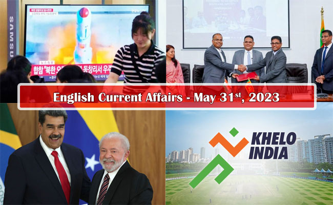 31st May, 2023 Current Affairs