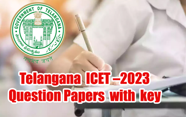 Telangana ICET 2023 Question Paper with Key(26th May 2023 Forenoon)
