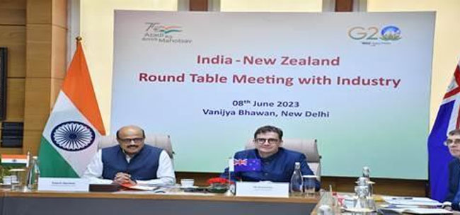 India, Newzealand hold round table meeting, agree to work on areas of mutual interests