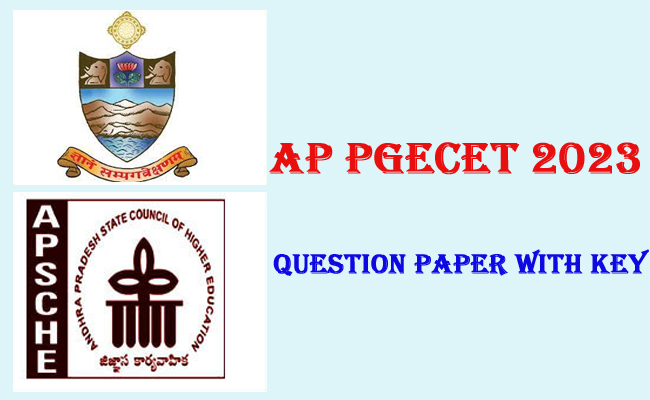 AP PGECET - 2023 Bio Technology Question Paper with key