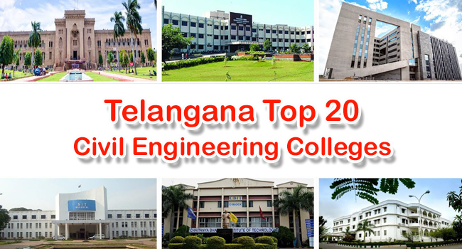 Telangana Top 20 Civil Engineering Colleges 2023