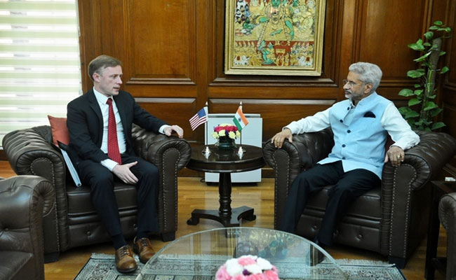 US National Security Advisor Jake Sullivan meets External Affairs Minister Dr S Jaishankar in New Delhi