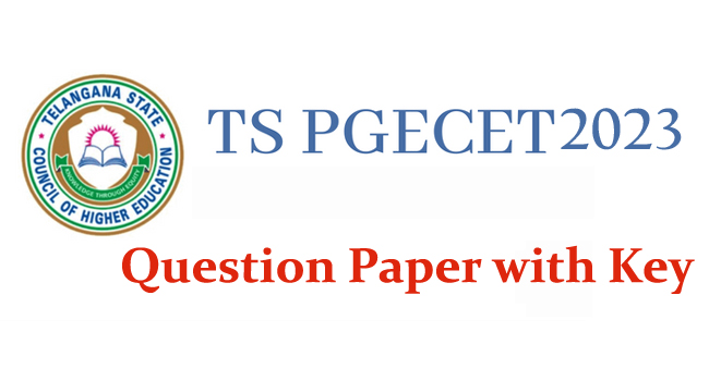 Telangana PGECET - 2023 Geo Engineering & Geo Informatics Question Paper with key