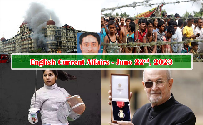 22nd June, 2023 Current Affairs