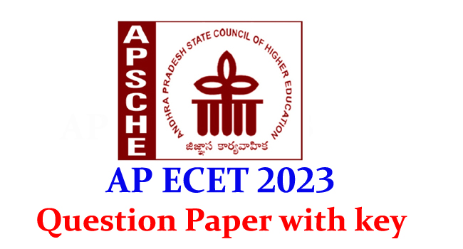 AP ECET - 2023 Chemical Engineering Question Paper with key