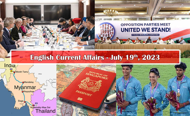 19th July, 2023 Current Affairs