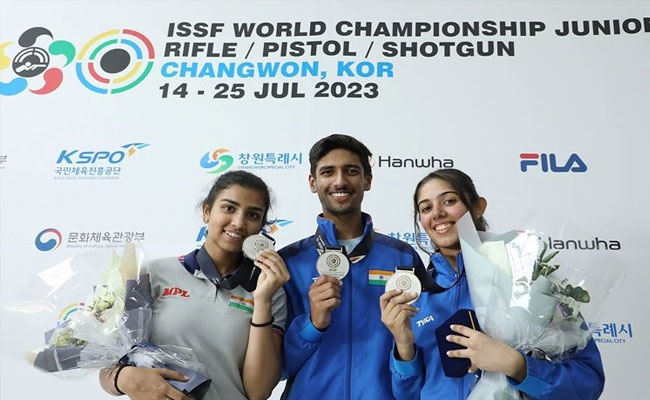 ISSF Junior World C’ships: Harmehar Singh Lally, Sanjana Sood win silver medal in skeet mixed team event