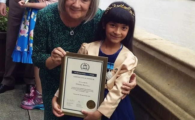 Indian-origin 7-year-old schoolgirl wins UK PM’s Points of Light award