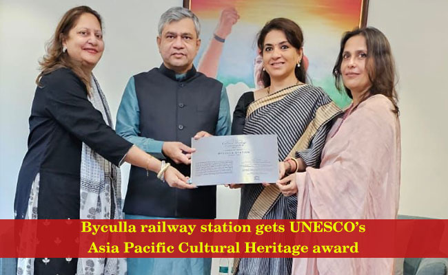 Byculla railway station gets UNESCO’s Asia Pacific Cultural Heritage award