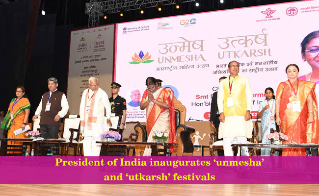 President of India inaugurates ‘unmesha’ and ‘utkarsh’ festivals