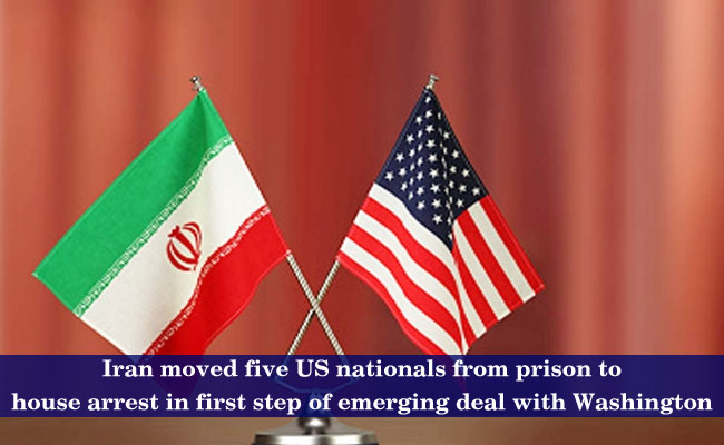 Iran moved five US nationals from prison to house arrest in first step of emerging deal with Washington