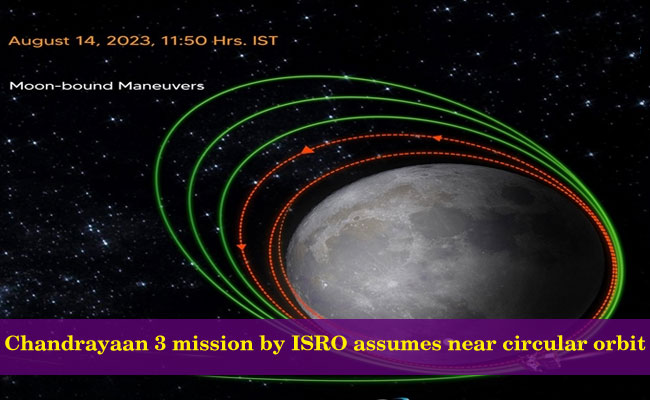 Chandrayaan 3 mission by ISRO assumes near circular orbit