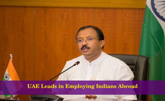 UAE Leads in Employing Indians Abroad