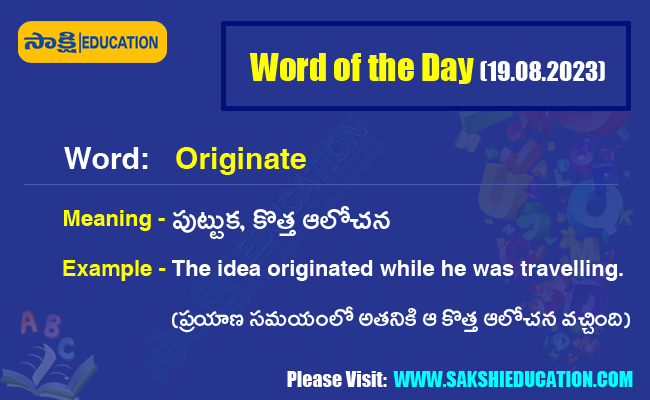 Word of the Day (19.08.2023)