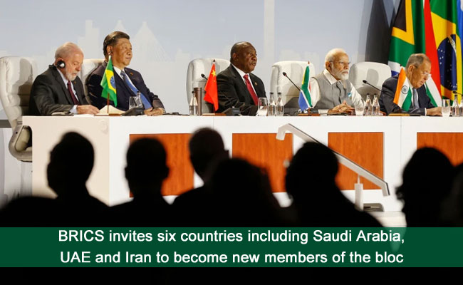 BRICS invites six countries including Saudi Arabia, UAE and Iran to become new members of the bloc