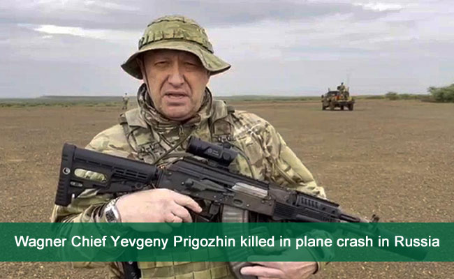 Wagner Chief Yevgeny Prigozhin killed in plane crash in Russia